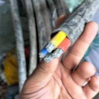 【广西来宾】出售3*35+16铝缆，一百米左右，25.35.6欧诺个发铝线整圈，破烂价